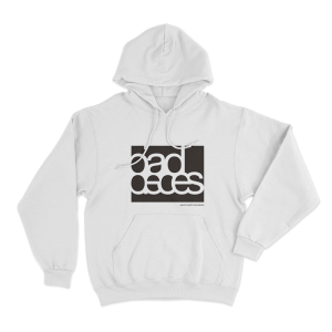 Bad Pieces Logo Unisex Hoodie White