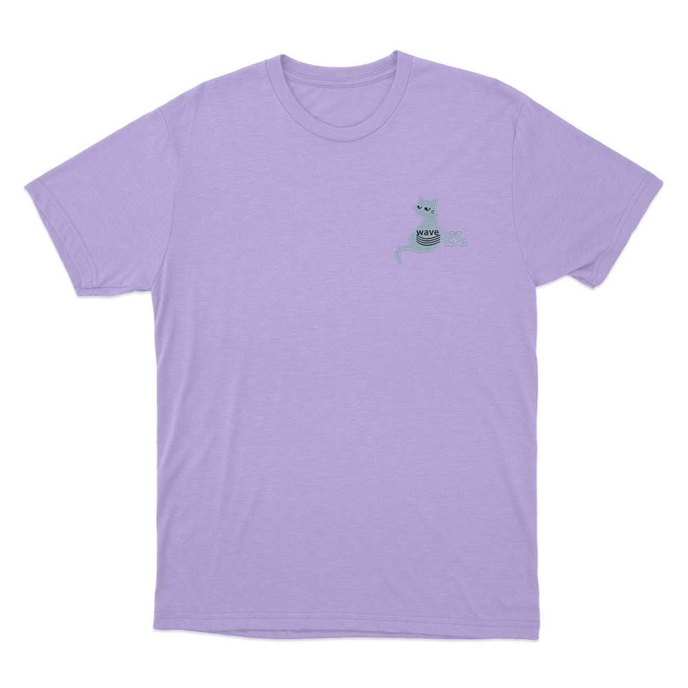 Wave To Earth Cat Unisex T Shirt Purple Wave To Earth Cat Unisex T Shirt Purple