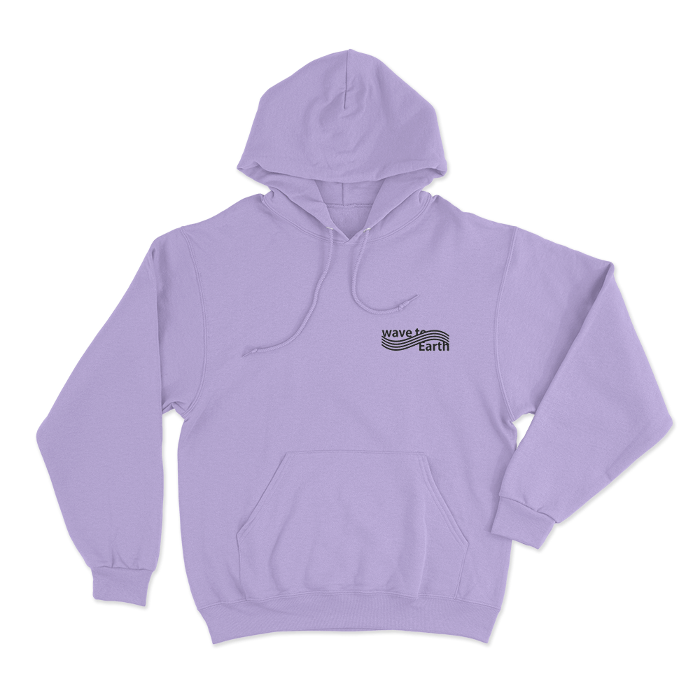 Wave To Earth Logo Unisex Hoodie Purple Wave To Earth Logo Unisex Hoodie Purple