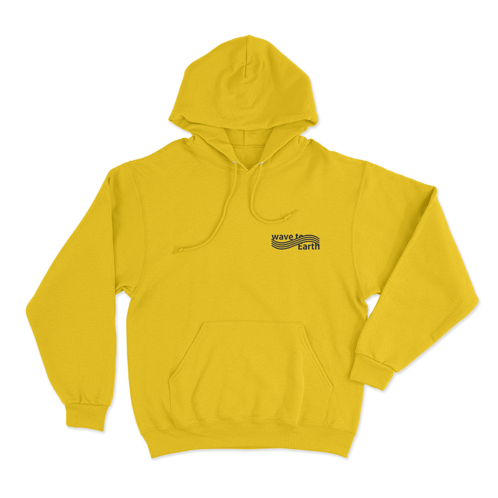 Wave To Earth Logo Unisex Hoodie Yellow Wave To Earth Logo Unisex Hoodie Yellow