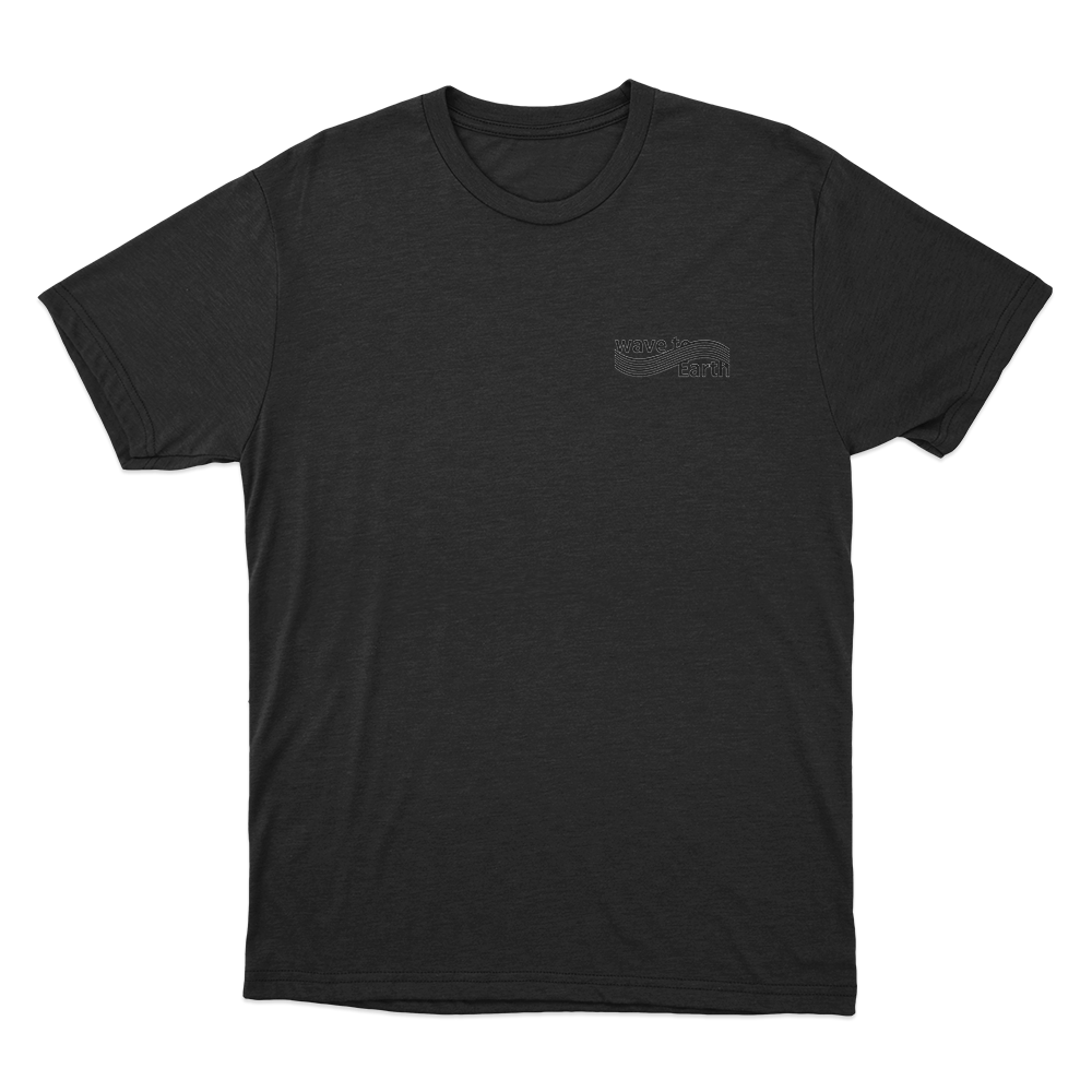 Wave To Earth Logo Unisex T Shirt Black Wave To Earth Logo Unisex T Shirt Black