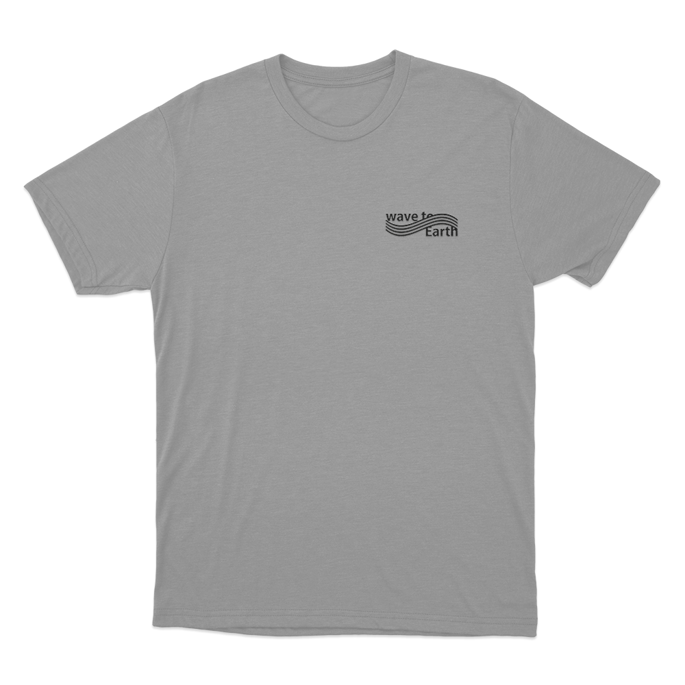 Wave To Earth Logo Unisex T Shirt Grey Wave To Earth Logo Unisex T Shirt Grey