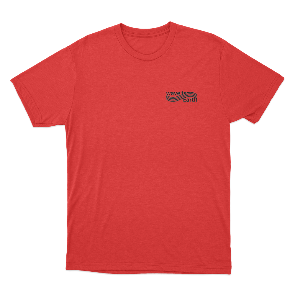 Wave To Earth Logo Unisex T Shirt Red Wave To Earth Logo Unisex T Shirt Red