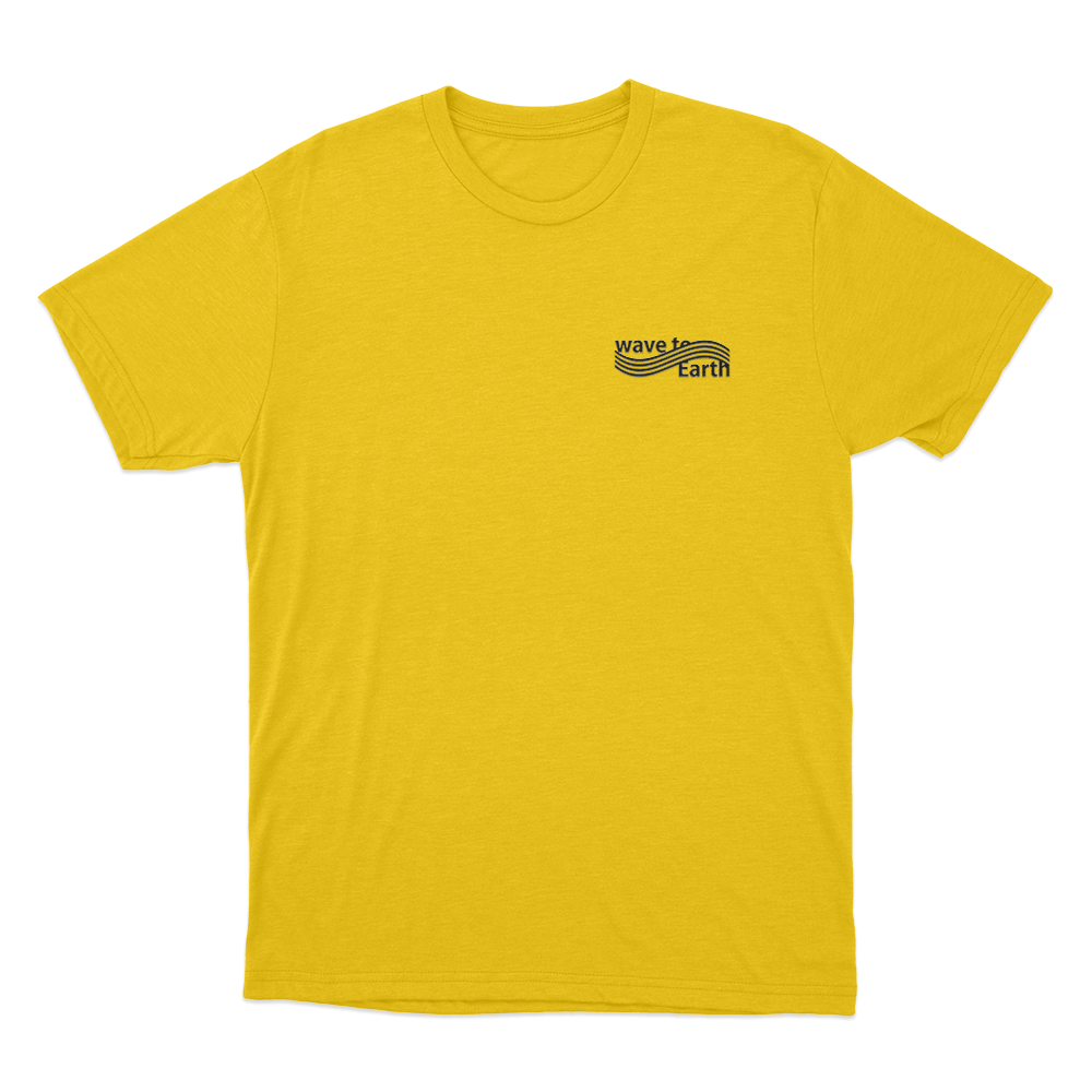 Wave To Earth Logo Unisex T Shirt Yellow Wave To Earth Logo Unisex T Shirt Yellow